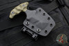 Stroup Knives Rescue Tool- OD Green G-10 Handle- Black Worn Finish RT1-ODGREEN-G10