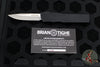 Twist Tighe SMALL Clip Point Edge OTF Black with Two-Tone Beadblast Plain Edge Blade 1301-1