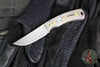 Three Rivers Manufacturing- Tagalong- Fixed Blade- 80's Camo Carbon Scales- Stonewash Magnacut Blade