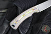 Three Rivers Manufacturing- Tagalong- Fixed Blade- 80's Camo Carbon Scales- Stonewash Magnacut Blade