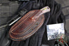 Three Rivers Manufacturing- Tagalong- Fixed Blade- 80's Camo Carbon Scales- Stonewash Magnacut Blade