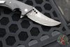 Walter Brend Custom Knives- Blade Show 2014 Mamba Flipper- Carbon Fiber Handle- Damascus Hand Ground Blade