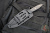 Microtech Socom Alpha Fixed- Single Edge- Carbon Fiber Handle With Black DLC Fixed Blade 113-1 DLCCFS