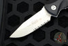 Microtech Socom Alpha Mini Single Edge Fixed Stonewash Part Serrated Blade 113M-11