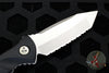 Microtech Socom Alpha Fixed Blade- Mini- Tanto Edge- Stonewash Full Serrated Blade 114M-12