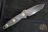 Microtech Socom Alpha- Mini- Tanto Edge- Carbon Fiber Handle- Black Full Serrated DLC Blade 114M-3 DLCCFS