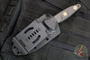 Microtech Socom Alpha- Mini- Tanto Edge- Carbon Fiber Handle- Black Full Serrated DLC Blade 114M-3 DLCCFS