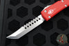 Microtech Ultratech OTF Knife- Hellhound- Red Handle- Stonewash Blade 119-10 RDS