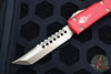 Microtech Ultratech OTF Knife- Hellhound Edge- Red Handle- Bronzed Blade 119-13 RDS