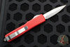 Microtech Ultratech OTF Knife- Bayonet Edge- Red Handle- Stonewash Blade 120-10 RD
