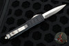 Microtech Ultratech II Stepped OTF Knife- Bayonet Edge- Black With Satin Part Serrated Blade 120II-5 S