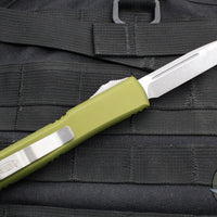 Microtech Ultratech OTF Knife- Single Edge- OD Green- Apocalyptic Blade 121-10 APOD