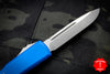 Microtech Ultratech OTF Knife- Single Edge- Blue With Stonewash Blade 121-10 BL