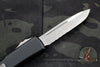 Microtech Ultratech OTF Knife- Single Edge- Black Handle- Apocalyptic Part Serrated Blade 121-11 AP