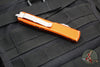 Microtech Ultratech OTF Knife- Distressed Orange Handle- Stonewash Part Serrated Blade 121-11 DOR