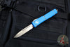 Microtech Ultratech OTF Knife- Single Edge- Blue Handle- Bronzed Blade 121-13 BL