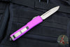 Microtech Ultratech OTF Knife- Single Edge- Violet Handle- Bronzed Finished Blade 121-13 VI