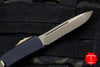 Microtech Ultratech OTF Knife- Single Edge- Black Handle- Bronzed Part Serrated Blade 121-14