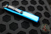 Microtech Ultratech OTF Knife- Single Edge- Blue Handle- Black Blade 121-1 BL