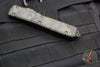 Microtech Ultratech OTF Knife- Single Edge- Olive Camo Handle- Olive Camo Finished Plain Blade 121-1 OCS
