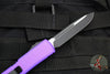 Microtech Ultratech OTF Knife- Single Edge- Purple Handle- Black Blade 121-1 PU