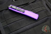 Microtech Ultratech OTF Knife- Single Edge- Purple Handle- Black Blade 121-1 PU