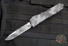 Microtech Ultratech OTF Knife- Single Edge- Urban Camo Handle- Urban Camo Finished Part Serrated Blade 121-2 UCS