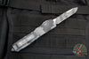 Microtech Ultratech OTF Knife- Single Edge- Urban Camo Handle- Urban Camo Finished Part Serrated Blade 121-2 UCS