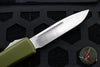 Microtech Ultratech OTF Knife- Single Edge- OD Green Handle- Satin Blade 121-4 OD