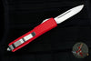 Microtech Ultratech Red Single Edge SE OTF Knife Satin Blade 121-4 RD