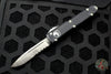 Microtech Ultratech Black Single Edge OTF Knife Satin Part Serrated Blade 121-5