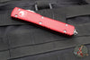Microtech Ultratech OTF Knife- Double Edge- Red Handle- Apocalyptic Blade 122-10 APRD