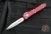 Microtech Ultratech OTF Knife- Double Edge- Merlot Red with Stonewash Blade 122-10 MR