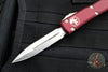 Microtech Ultratech OTF Knife- Double Edge- Merlot Red with Stonewash Blade 122-10 MR