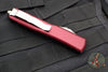 Microtech Ultratech OTF Knife- Double Edge- Merlot Red with Stonewash Blade 122-10 MR