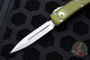Microtech Ultratech OTF Knife- Double Edge- OD Green Handle- Stonewash Blade 122-10 OD