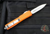 Microtech Ultratech OTF Knife- Double Edge- Orange with Stonewash Blade 122-10 OR