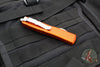 Microtech Ultratech OTF Knife- Double Edge- Orange with Stonewash Blade 122-10 OR