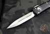 Microtech Ultratech OTF Knife- Double Edge- Black Handle- Stonewash Blade 122-10