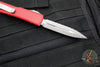 Microtech Ultratech OTF Knife- Double Edge- Red Handle- Apocalyptic Full Serrated Blade 122-12 APRD