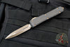 Microtech Ultratech OTF Knife- Double Edge- Special Carbon Fiber Top- Bronzed Apocalyptic Blade and Hardware 122-13 APCFS