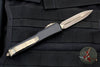 Microtech Ultratech OTF Knife- Double Edge- Special Carbon Fiber Top- Bronzed Apocalyptic Blade and Hardware 122-13 APCFS