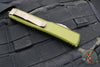Microtech Ultratech OTF Knife- Double Edge- OD Green Handle- Bronzed Apocalyptic Blade and Hardware 122-13 APOD