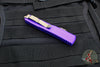 Microtech Ultratech OTF Knife- Double Edge- Purple Handle- Bronzed Blade 122-13 PU