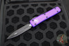 Microtech Ultratech OTF Knife- Double Edge- Purple- Black Blade 122-1 PU