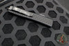 Microtech Ultratech OTF Knife- Double Edge- Tactical- Black Frag Handle-Black Plain Edge Blade 122-1 TFRS