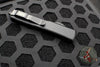 Microtech Ultratech OTF Knife- Double Edge- Tactical- Black Handle- Black Plain Edge Blade 122-1 T