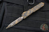 Microtech Ultratech OTF Knife- Double Edge- Coyote Camo Handle- Coyote Camo Full Serrated Blade 122-3 CCS