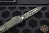 Microtech Ultratech OTF Knife- Double Edge- Olive Camo- Olive Camo Full Serrated Blade 122-3 OCS