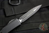 Microtech Ultratech OTF Knife- Tactical- Black Handle- Black Full Serrated Blade 122-3 T